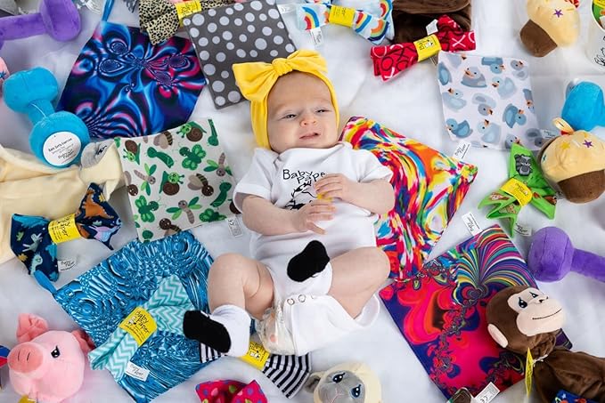 Original Baby Paper - Crinkle Teether and Sensory Toy for Babies and Infants | Jungle Print | Non-Toxic, Washable | Great for Baby Showers