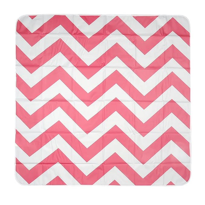 Prince Lionheart Catch All Protective Floor Mat, Orange Chevron