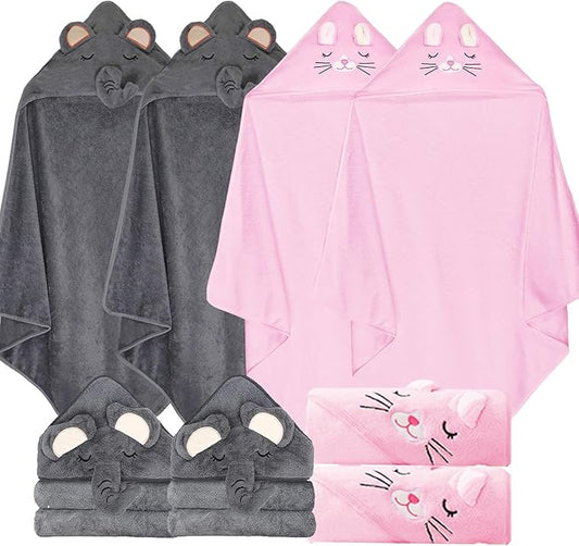 Soft Toddler Bath Towels, Hooded Baby Towel with Hood, Baby Towels with Hood for Newborn Toddler, Ultra-Absorbent Hooded Baby Towels