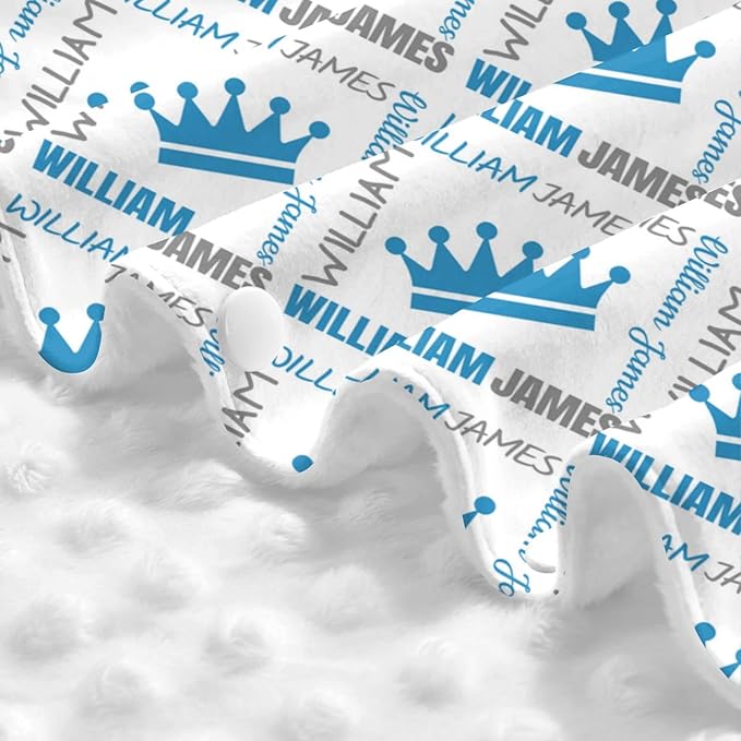 Personalized Prince Crown Baby Car Seats Canopy for Babies with Name, Custom Boy Crown Monogram Car Seat Covers for Boys, Opening Minky Nursing Breastfeeding Cover Infant Carseat Canopies for Newborn