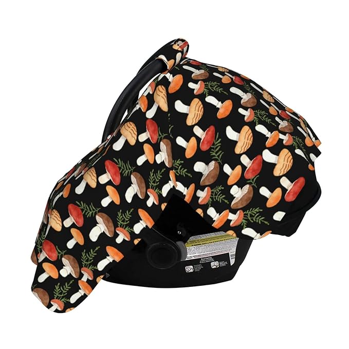 Mushroom Baby Car Seat Canopy Cover Multi Use Shower Gift, Nursing Cover for Mom Nursing Covers, Mushroom Baby Stuff Items