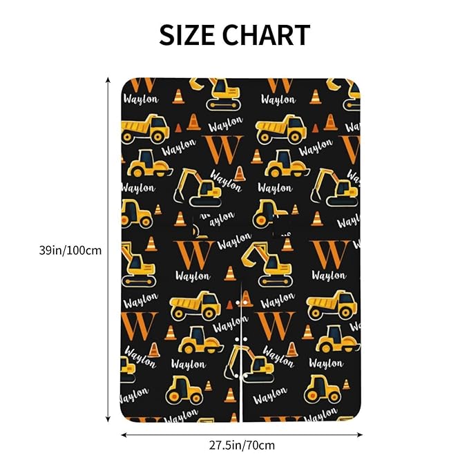 Customized Baby Car Seat Cover with Name, Personalised Engineering Vehicle Baby Carseat Canopy for Boys, Multi-use Nursing Breastfeeding Covers for Infant Newborn, Shower Gifts for Babies