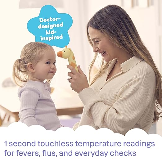 Playhouse MD Ultimate Cough and Cold Bundle – 5-in-1 Kit with Forehead & Ear Infrared Thermometer, Baby Nasal Aspirator & Nasal Bulb, Medicine Syringe Pacifier Dispenser | Toddler & Baby Essentials