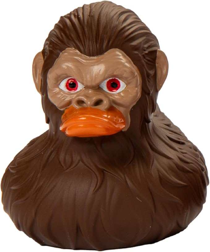 Bigfoot Rubber Ducks for Jeeps - Funny Jeep Ducks for Ducking - Ford Bronco Accessories for Squatching - Bigfoot Gifts for Men Women - Sasquatch Bath Toys for Kids - 3 Inch Size (Brown, 1)