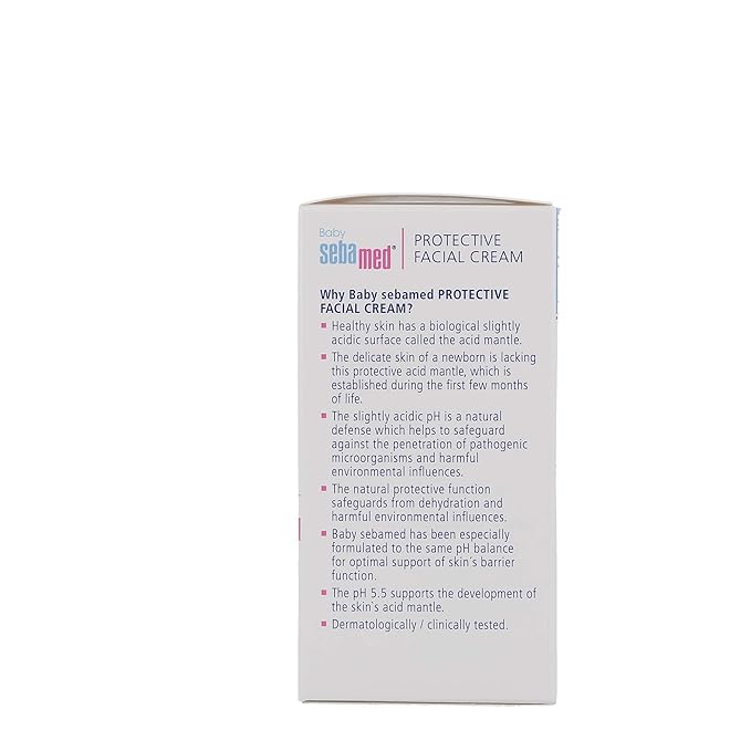 Sebamed Baby Protective Facial Cream Ultra Mild Gentle Hydrating Face Moisturizer for Delicate Skin (50mL)