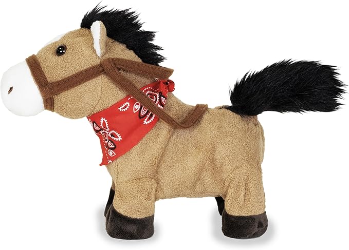 Cuddle Barn – Gallop The Musical Horse | Animated Plush Toy | Gallops, Trots, and Sings “Giddy Up, Lil’ Cowboy” | Stuffed Animal 10”