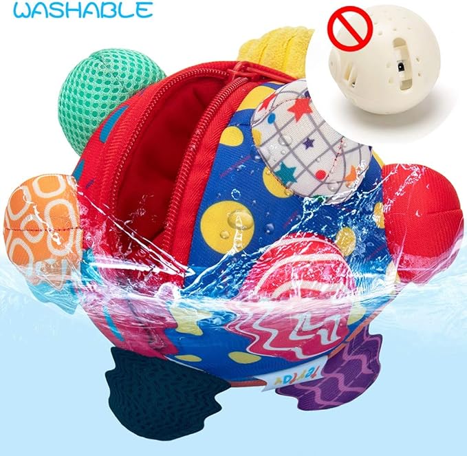 Baby Music Shake Dancing Ball Toy,Developmental Bumpy Ball Sensory Soft Toys,Easy to Grasp Bumps Help Develop Motor Skills