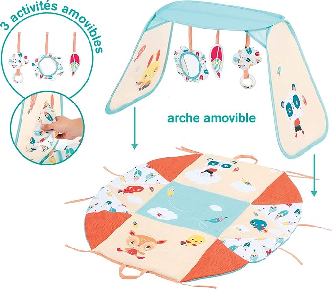 Ludi From Birth Modular - 3 Activity Positions, Play Mat and Play Area-Development of Motor Skills - From 0 Months, 20011, 1 Unit (Pack of 1)