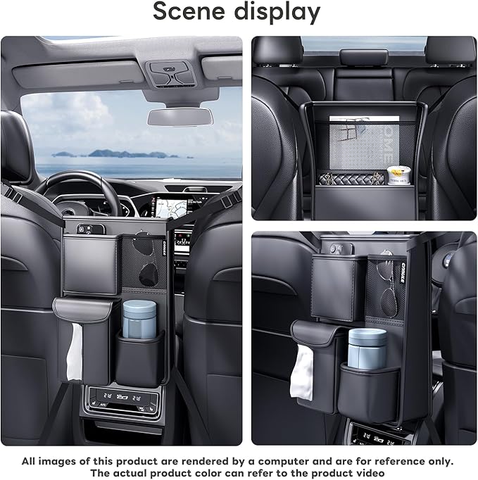 car storage bag, back storage,tissue box, rear seat storage, cup holder