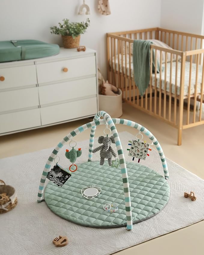 Baby Play Gym Mat + Baby Play Mats for Floor,50x50