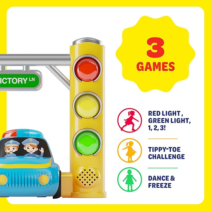 Imagineers Red Light Challenge Game for Kids - 3 4 5 6 Year Old Boy Birthday Gift - Girls Toys for Ages 5-7 - Kids Games for Age 4-8 for 4 Year Old Girl & Boys - Party Games