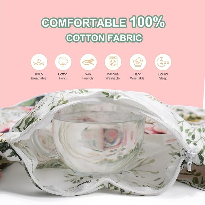 Cotton Baby Recliner Replacement Cover, Newborn Crib Cover Breathable Machine Washable
