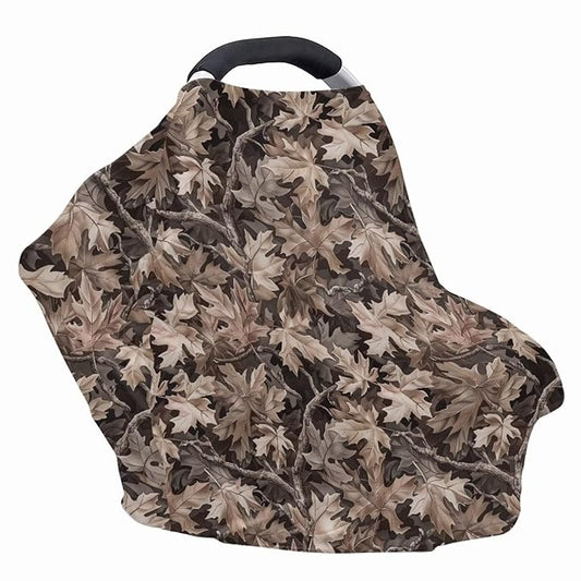 Camo Hunting Baby Stuff Car Seat Cover for Baby Carseat Covers for Girl Boy Stretchy Soft Breathable Breastfeeding Infant Car Seat Canopy Carrier Cover