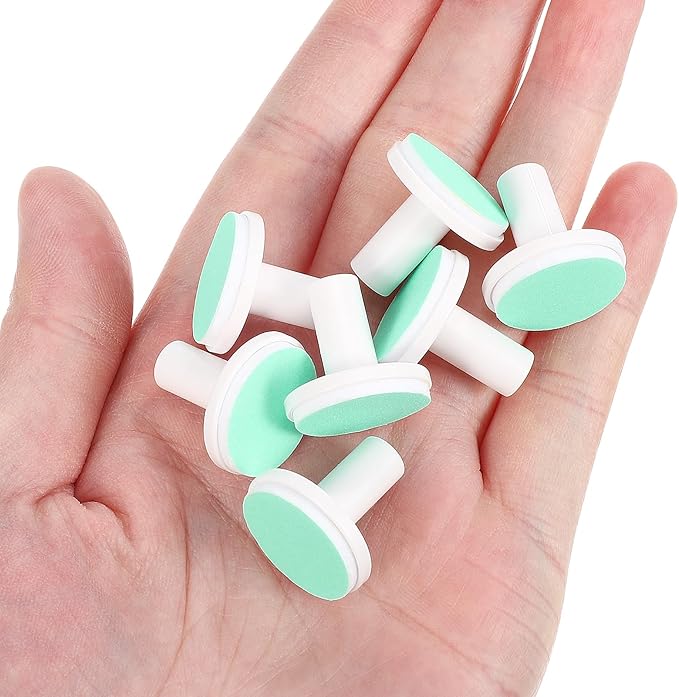24pcs Electric Nail Trimmer Pads for Safe Replacement Grinding Heads for Electric Nail File for Boy Girl Toddlers Easy to Install Use Sandpaper Material