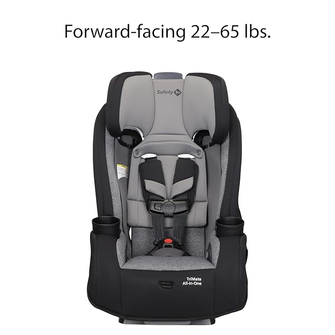 Safety 1st Convertible Car Seat, Convert from Rear to Forward Facing and Belt-Positioning Booster, High Street, From Birth to Age 10, TriMate