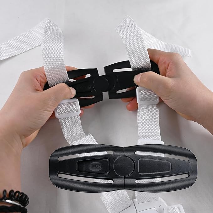 LiXiongBao Child Seat Chest Harness Buckle Lock Stroller Chest Buckle Universal Replacement for Baby and Kids Trend,Seat Chest Harness Buckle Parts (Black)