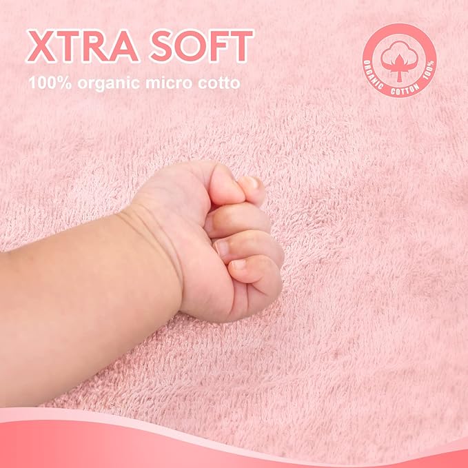 TBEZY Baby Hooded Towel with Unique Animal Design Ultra Soft Thick Cotton Bath Towel for Newborn (Unicorn)
