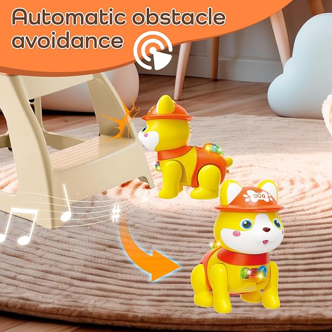 Crawling Baby Toys, Fun Tummy Time Toy for Toddlers with Music and Light, Interactive Walking Moving Sensory Toys for Infant Baby Girls and Boys, Birthday Gifts for Kids Boy Girl 3 4 5 6 7 8 Years