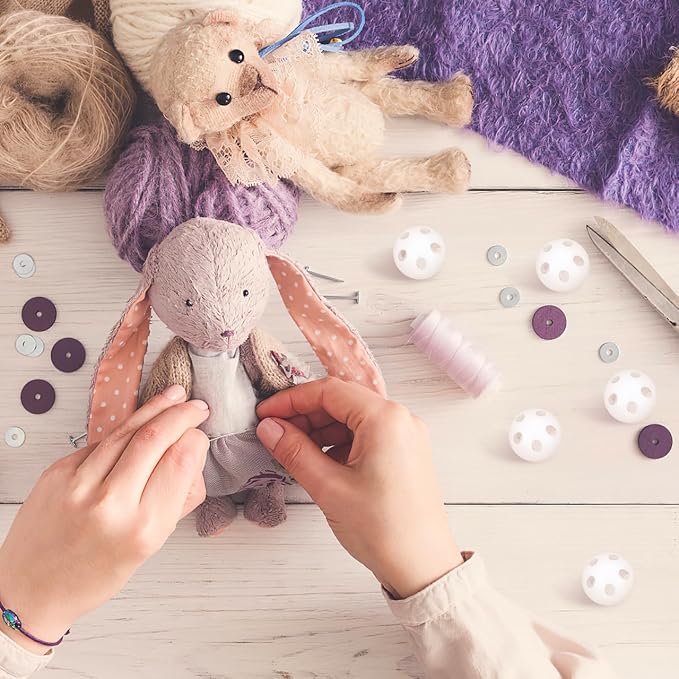 BESPORTBLE 50 Pcs Rattle Balls Inserts for Crochet Toys: Rattles and Plush Rings Repair Noise Maker for Animal Puppy Doll Pet, 2.8cm