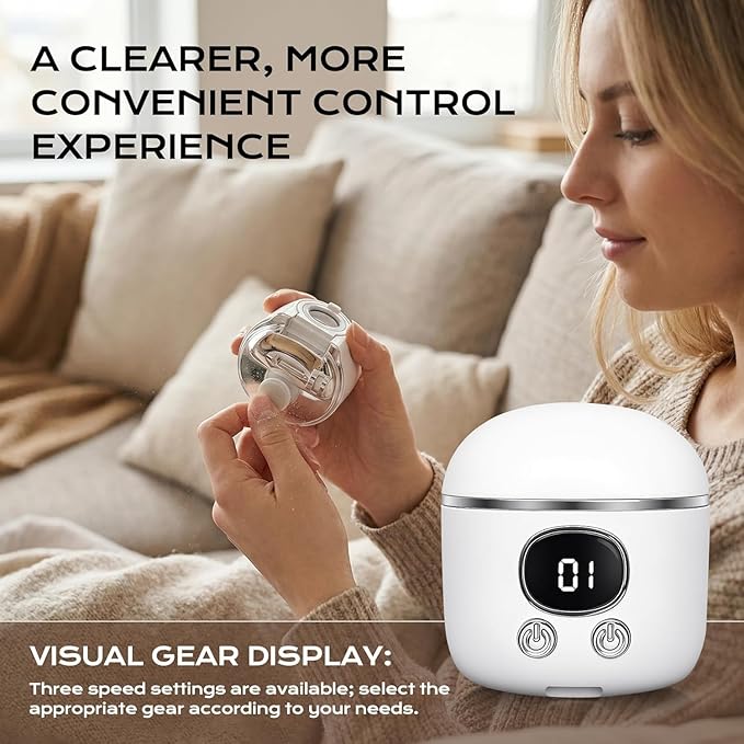3-in-1 Automatic Electric Nail Clipper with LED Light & Nail File, 3 Speeds LCD Digital Display, Nail Clip Storage, USB Rechargeable Safety Fingernail Trimmer for Baby, Kids, Seniors White1
