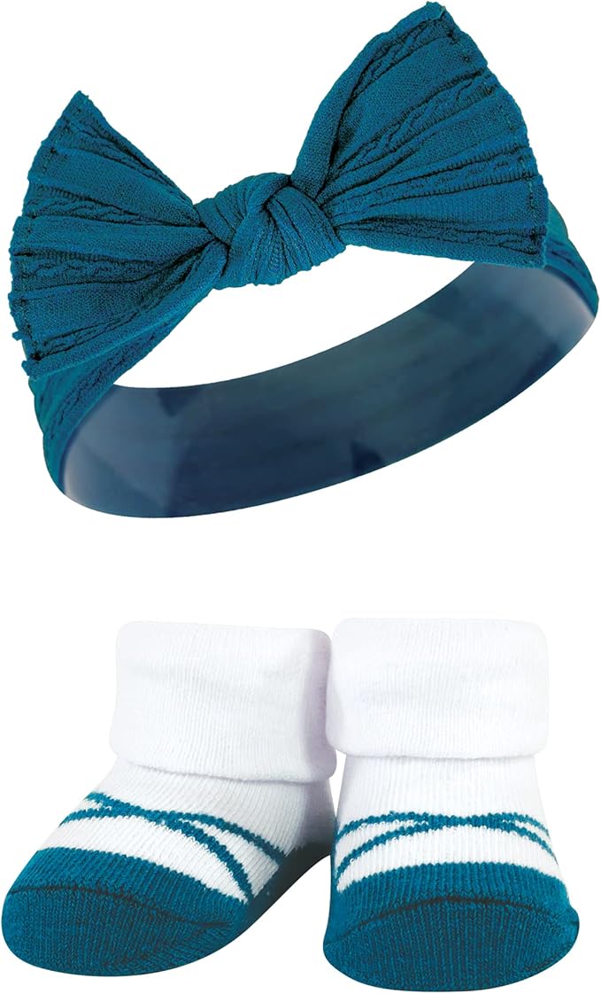 Hudson Baby Girl's Headband and Socks Giftset