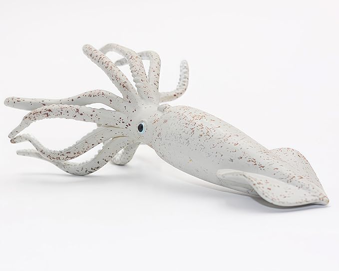Gemini&Genius Squid Toy for Kids - Marine Animal Ocean World Toy Figure - 6 Inches Length-Sea Animal Action Figure Toy for Kids