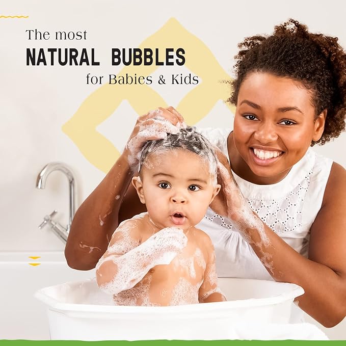 Alaffia Bubble Bath for Babies & Kids, Coconut Chamomile 2-Pack – Long-Lasting, Moisture-Rich Bubbles with Coconut Oil, 32 Fl Oz Ea