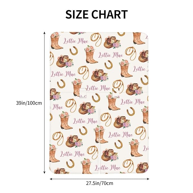 Personalized Cowgirl Baby Car Seat Canopy for Girls – Custom Name Minky Nursing Cover, Infant Carseat Canopy, Opening Breastfeeding Stroller Cover for Newborn Baby Gift