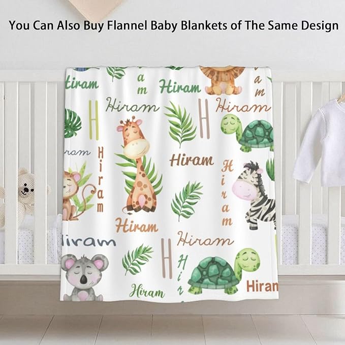 Personalized Name Car Seat Cover for Babies, Customized Peekaboo Opening Carseat Canopy for Baby, Multiuse Nursing Cover Breastfeeding Scarf Stroller Canopies, Gift for Newborn Infant, Cute Animal