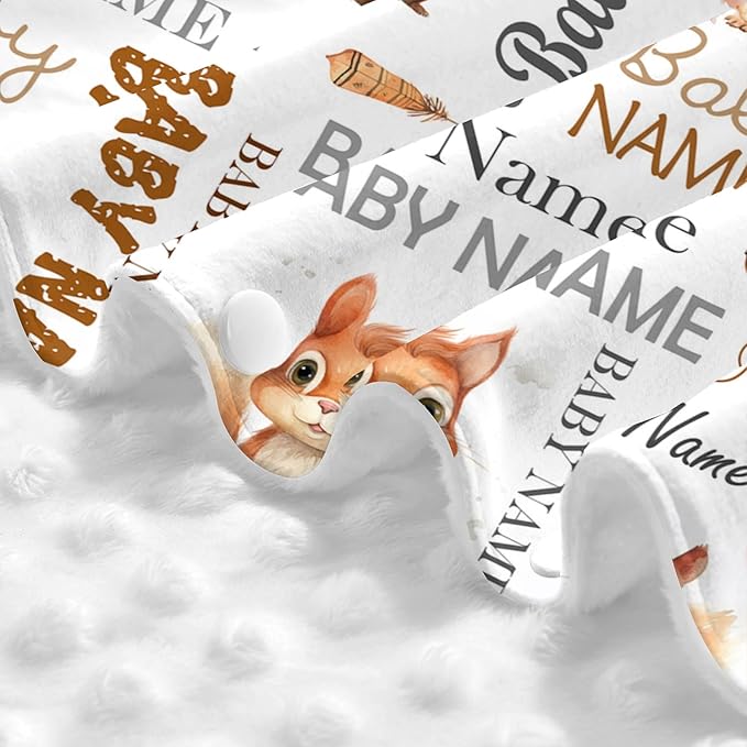 Personalized Winter Baby Car Seat Cover with Name Squirrel Winter Car Seat Cover for Baby Seat or Stroller Custom Infant Car Seat Covers Minky Blankets Nursing Cover Breastfeeding Scarf