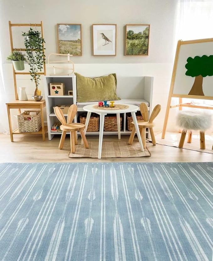 The Shwally PlayMat - Soft Baby Play Mat - Reversible Foam Floor Mat - Waterproof, Wipe-Clean, Durable, Non-Toxic and Hypoallergenic - Large (6.5' X 4.5') (Bowie)