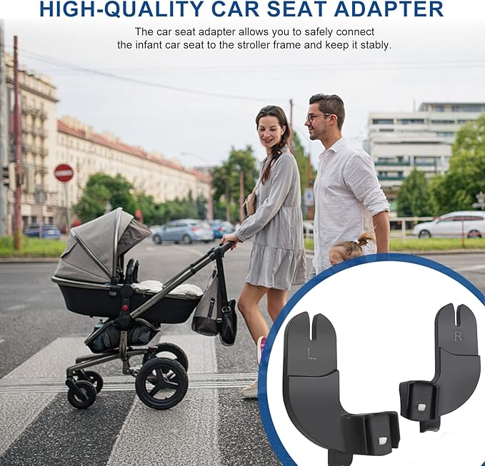 Car Seat Adapter for Stroller Compatible with Baby Jogger City Select, City Select 2, or City Select LUX Stroller Accessories Car Seat Adapter for Stroller (Black)
