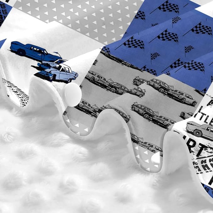 Personalized Baby Car Seat Canopy for Babies, Custom Name Car Seat Covers for Boys, Opening Minky Nursing Breastfeeding Cover for Infant, Carseat Canopies for Newborn (Racing Car)