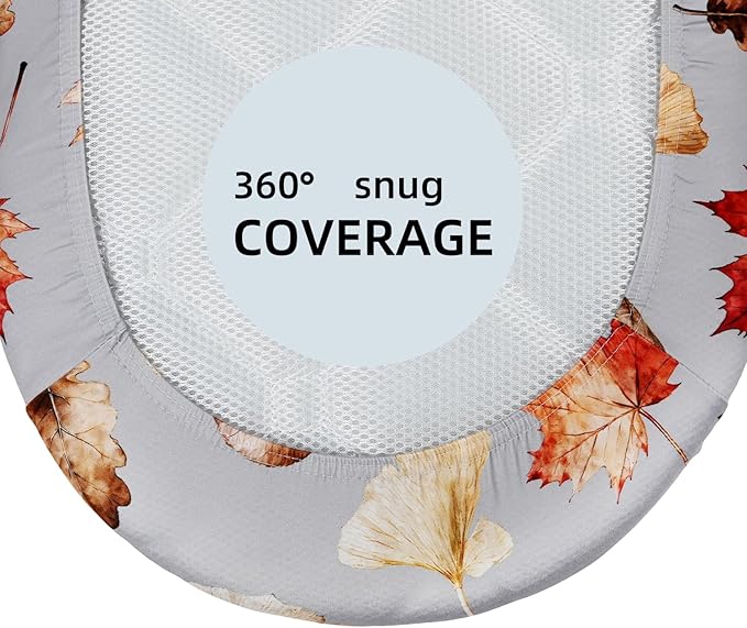 Ultra-Soft 2-Pack Stretchy Bassinet Sheets - Universal Fit for Halo Bassinest, Graco, Chicco & Most Bassinets (Rectangle/Oval/Hourglass) | Safe Snug Fit for Girls & Boys, Unisex Cradle Mattress Covers