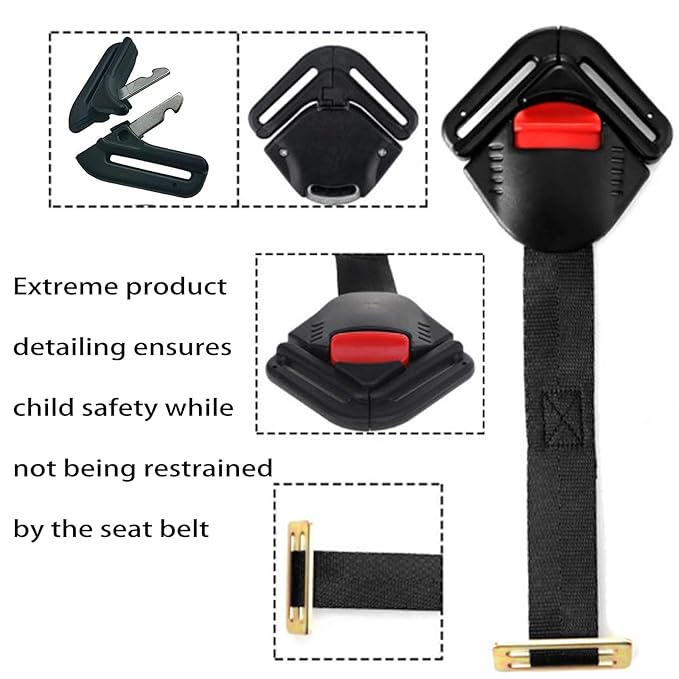 Universal Baby Seat Chest Harness Clip and Child Seat Safety Chest Harness Clip Buckle Universal Replacement for Kids Trend Adjustable Guard