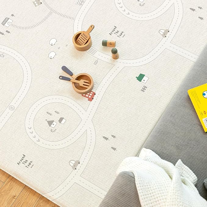 Parklon La Pure Soft Play Mat - Around Town + Fabric Beige (Medium)