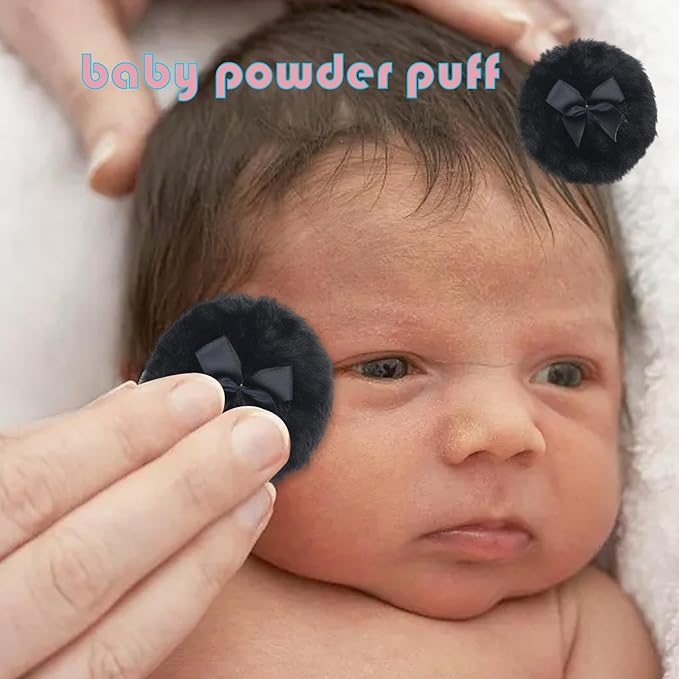Baby Powder Puff - Soft Skin-Friendly Body Powder Applicator | Portable Round Face Body Puff, Dustproof Powder Puff, Soft Body Powder Puff, Skin-Friendly Makeup Body Powder Puff For Home And Travel