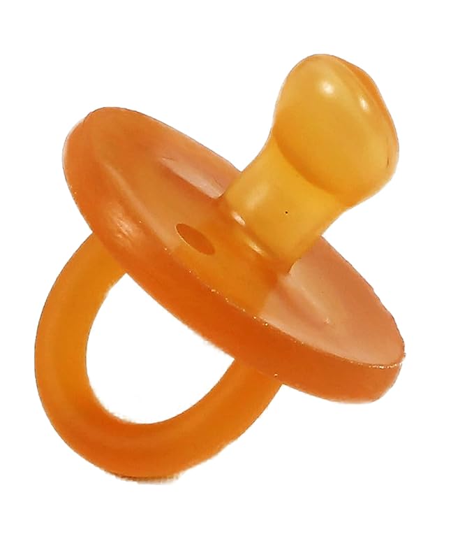 SWEETIE Rubber Pacifier Natural Rubber Pacifier Orthodontic 1 Count Original Natural Rubber Pacifier (0-6 Small)