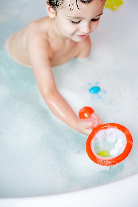 Boon Water Bugs Toddler Sensory Bath Tub Toy Set for Kids Aged 10 Months and Up, Orange (Pack of 2)