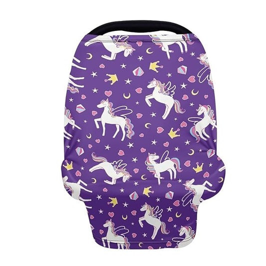 AFPANQZ Horse Breastfeeding Nursing Cover Baby Carseat Canopy for Babies Infant Newborn Stroller Cover Breastfeeding Scarf for Stroller High Chair Shopping Cart Cover