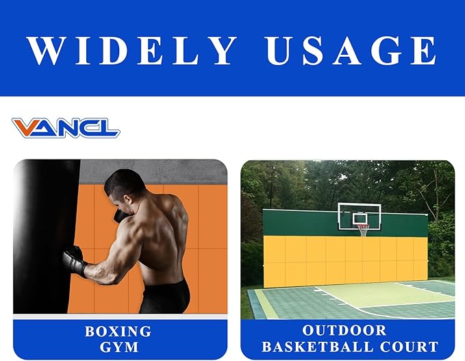 Gym Wall Padding for Gym Wall Pad for Kids Wall Padding 2" Thick Gym Padding for Wall Mat 4" Thick Wall Protection Pads, Durable Waterproof Wall Pad for Safety[Colorful]