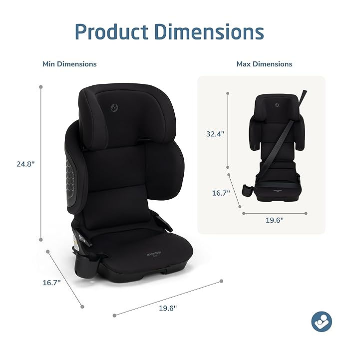Maxi-Cosi Tanza Belt-Positioning Booster Car Seat, Sea Shadow