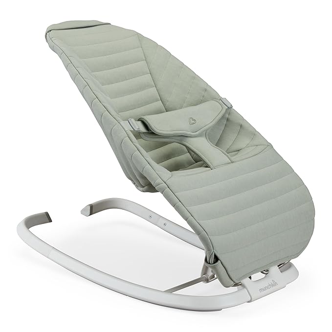 Munchkin Premium Seat Cover for Bouncer & Rocker - Soft, Machine Washable, Removable Fabric, Green