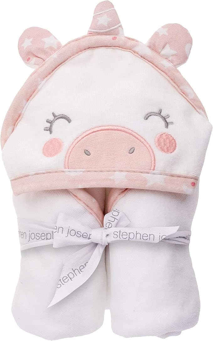 Stephen Joseph Hooded Bath Towel, Unicorn