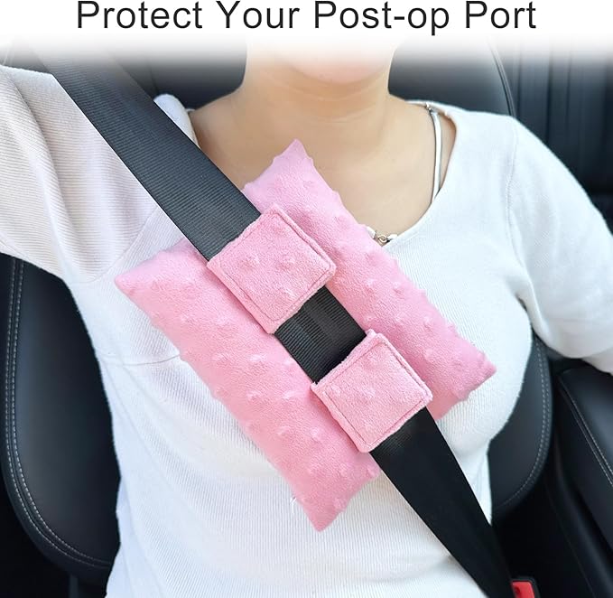 Little Port Pillow Heart Surgery Pillows for Chemo Port After Open Heart Surgery Recovery Gifts Bypass Pacemaker Must Haves Protector Cushion Minky Dot Coral