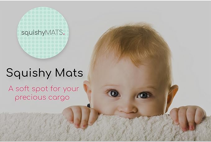 The Little Squishy Activity Surface, Infant Floor Pad, Soft Cushioned Play Area, Washable Child Movement Mat, Non Slip Base Design, Portable Use Option, 36" x 36"