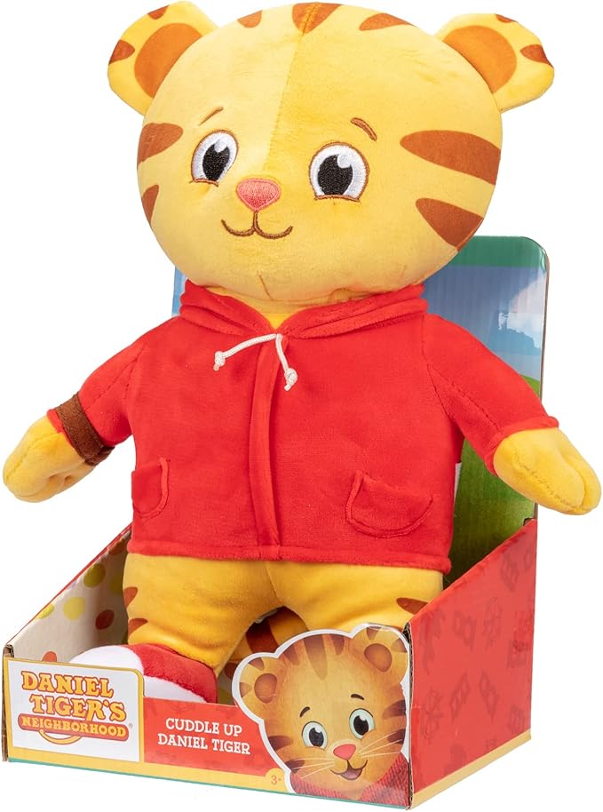 Daniel Tiger's Neighborhood Cuddle Up Daniel Tiger Plush Toy Super Soft Kids Character Stuffed Plush Toy - Polyester Microfiber - for Boy and Girls, 12 Inches Tall!