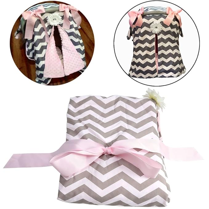 Newborn Car Seat Cover, 35.4 * 44.9inch Newborn Car Seat Cover, Cars Seats Canopy Suitable for Both Male and Female Newborns