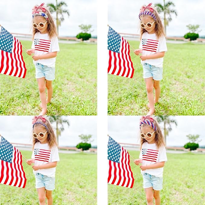 4th of July Rhinestone Headbands for Women Girls Padded Headbands for Girls Red Blue White Rhinestone Sparkle Head Band Patriotic Hairbands 4th of July Hair Accessories