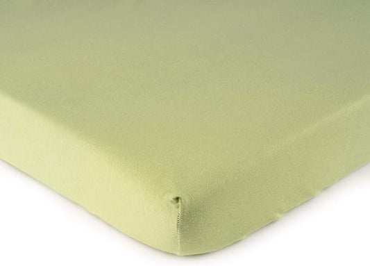 SheetWorld Baby Fitted Bassinet Sheet Fits Nuna Mixx 12 x 29 inches, 100% Cotton Jersey Hypoallergenic Sheet, Unisex Boy Girl, Solid Sage, Made in USA